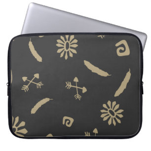 Muster nahtlos amerikanisch laptopschutzhülle