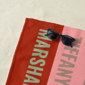 Muster Name des Musters für das Muster grün braun Strandtuch (Beispiel)