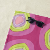 Muster-Name für gelb rosa Kreise Strandtuch (Beispiel)