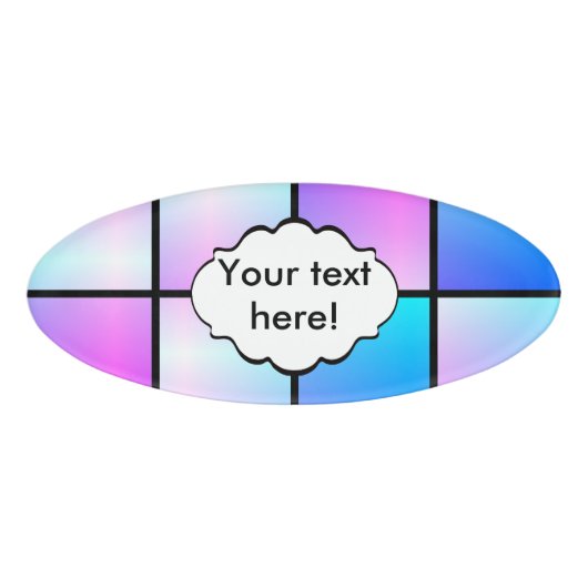 Muster Namenschild (Vorderseite)