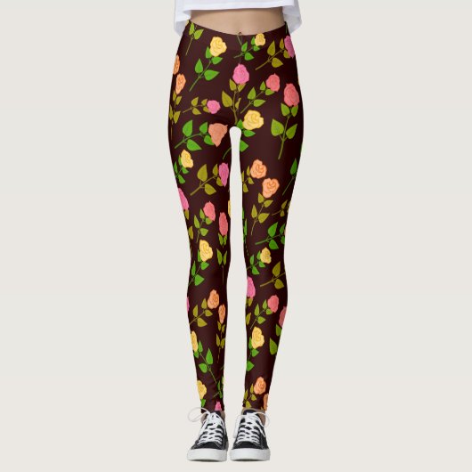 Muster Niedliche Blume für Flora und Fauna 20320 Leggings (Vorderseite)