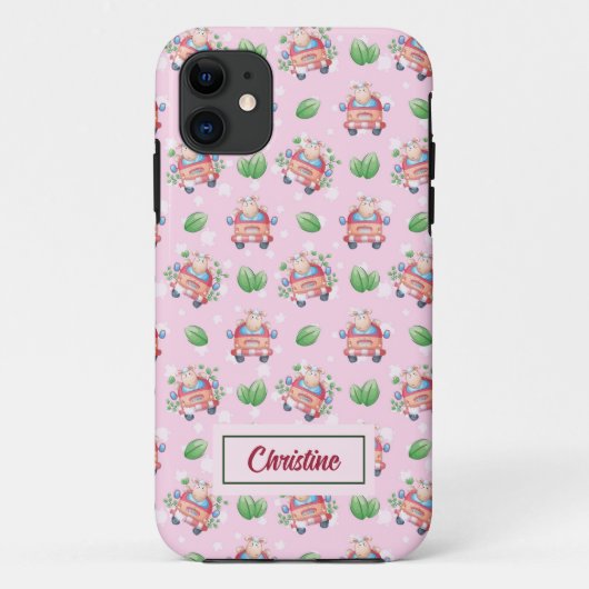 Muster Niedliche Schaf-iPhone-Fälle Case-Mate iPhone Hülle (Rückseite)