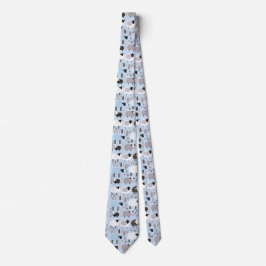 Muster Niedliche Schafspelzen Farbe minimal Krawatte