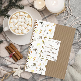 Muster niedliches BienenNotebook Notizblock