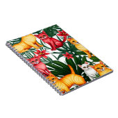 Muster-Notebook für tropische Katzen Notizblock (Rechte Seite)