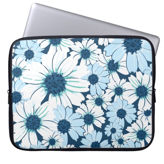 Muster ohne Blumen/Textilemuster der Blume, ab Laptopschutzhülle (Vorderseite)