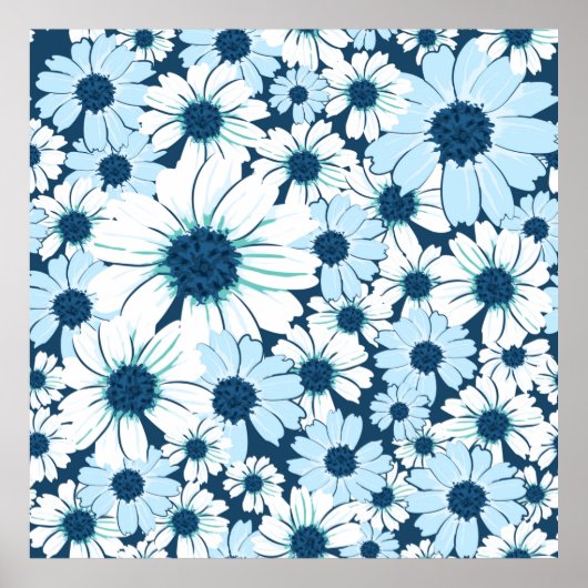 Muster ohne Blumen/Textilemuster der Blume, ab Poster (Vorne)