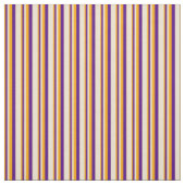 Muster Orange, Indigo und Beige Linien Stoff (Muster)