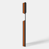 Muster Orange und Kohle, fünf Streifen iPhone Hülle (Rechte Seite)