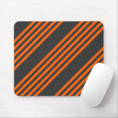 Muster Orange und Kohle, fünf Streifen Mousepad (Mit Mouse)