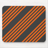 Muster Orange und Kohle, fünf Streifen Mousepad (Vorne)