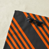 Muster Orange und Kohle, fünf Streifen Strandtuch (Beispiel)