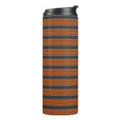 Muster Orange und Kohle, fünf Streifen Thermosbecher (Nach links gedreht)