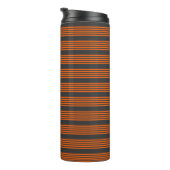 Muster Orange und Kohle, fünf Streifen Thermosbecher (Nach rechts gedreht)