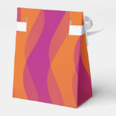 Muster - orange violett + Text Geschenkschachtel (Rückseite)