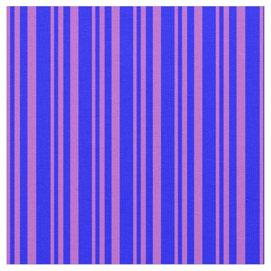 Muster Orchid und Blue Stripes Stoff (Nahaufnahme)