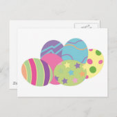 Muster Ostereier Feiertagspostkarte (Vorne/Hinten)