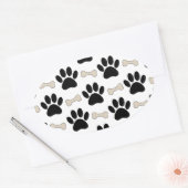 Muster Ovaler Aufkleber (Umschlag)