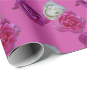 Muster-Papier für drei Rose Geschenkpapier (Rolleneckpunkt)