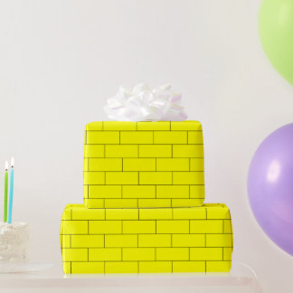 Muster-Papier für gelbe Ziegel Geschenkpapier
