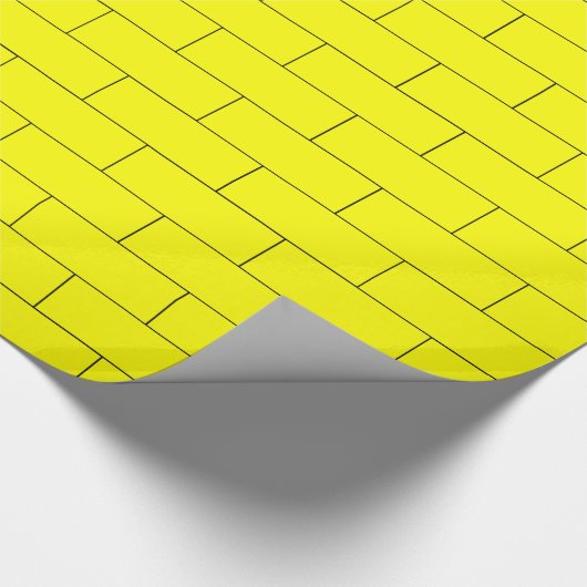 Muster-Papier für gelbe Ziegel Geschenkpapier (Ecke)