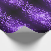 Muster-Papier für lila glatte Musiknoten Geschenkpapier (Ecke)