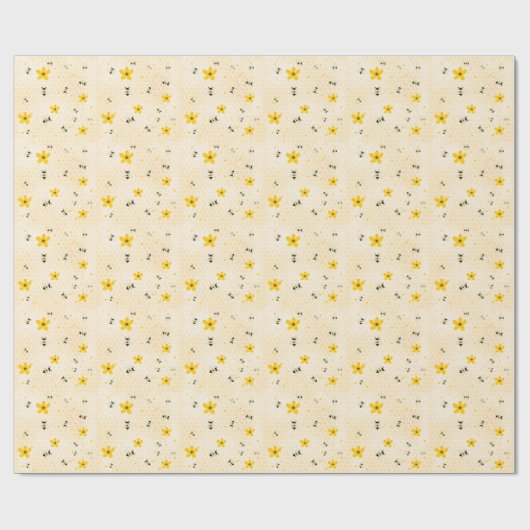 Muster-Papier für moderne Frühlingsblumen Geschenkpapier (Flach)