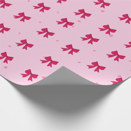 Muster-Papier für rote Bows Geschenkpapier (Ecke)