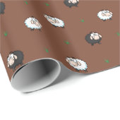 Muster-Papier für Schafe Geschenkpapier (Rolleneckpunkt)