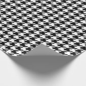 Muster-Papier für Schwarzweiß-Hahnentrittmuster Geschenkpapier (Ecke)