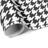 Muster-Papier für Schwarzweiß-Hahnentrittmuster Geschenkpapier (Rolleneckpunkt)