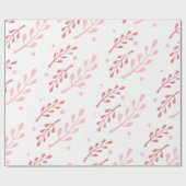 Muster-Papier mit rotem Leaf Geschenkpapier (Flach)