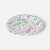 Muster-Papier- und Party-Teller Pappteller (Schrägansicht)