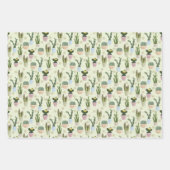 Muster-Papierblätter für Kaktus Geschenkpapier Set (Vorderseite 2)