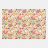 Muster-Papierblätter für Katzen Geschenkpapier Set (Vorderseite 3)
