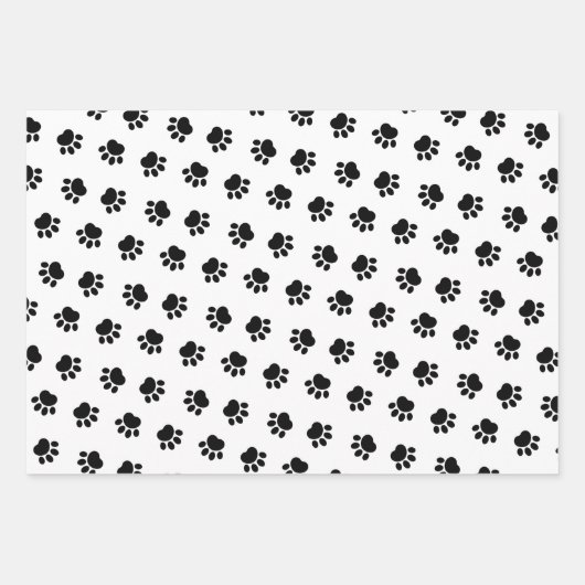 Muster-Papierblätter für Pet-Paws Geschenkpapier Set (Vorderseite 2)