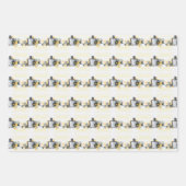 Muster-Papierfolien für Blumenparfums Geschenkpapier Set (Vorderseite)