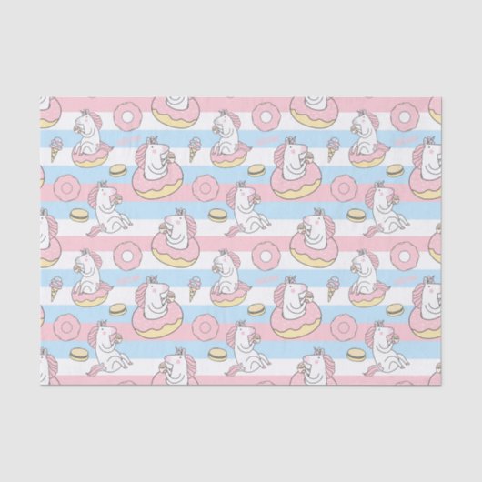 Muster-Papiermuster für Einhorn Seidenpapier (Vorderseite)