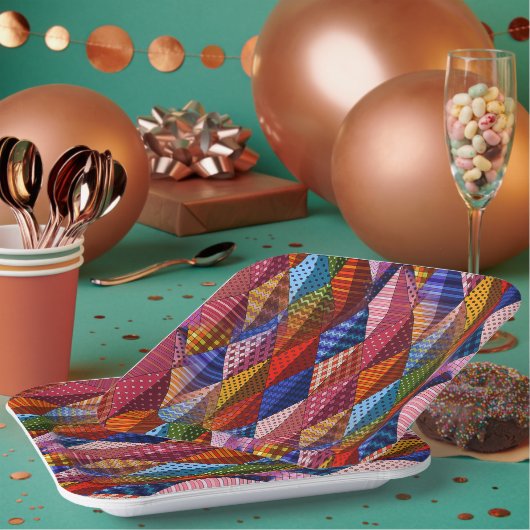 Muster Pappteller (Multi)