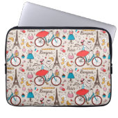 Muster Paris Frankreich Laptopschutzhülle (Vorderseite)
