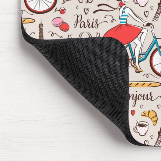 Muster Paris Frankreich Mousepad (Ecke)