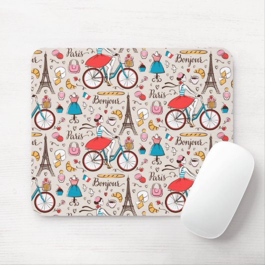 Muster Paris Frankreich Mousepad (Mit Mouse)