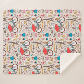 Muster Paris Frankreich Sherpadecke (Vorderseite (Horizontal))