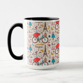 Muster Paris Frankreich Tasse (Links)