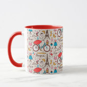 Muster Paris Frankreich Tasse (Links)