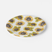 Muster-Party-Teller für Sonnenblumen Pappteller (Schrägansicht)
