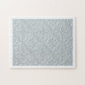 Muster Pastel Blue Flowers Puzzle (Horizontal)