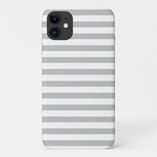 Muster Pastel Gray Stripes Case-Mate iPhone Hülle (Rückseite)