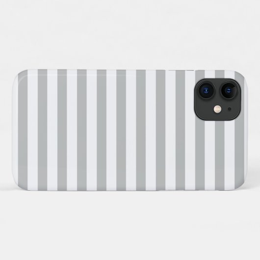 Muster Pastel Gray Stripes Case-Mate iPhone Hülle (Rückseite (Horizontal))
