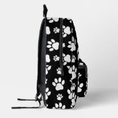 Muster, Paw-Prints, Hundeschrauben, Schwarz und We Bedruckter Rucksack (Links)